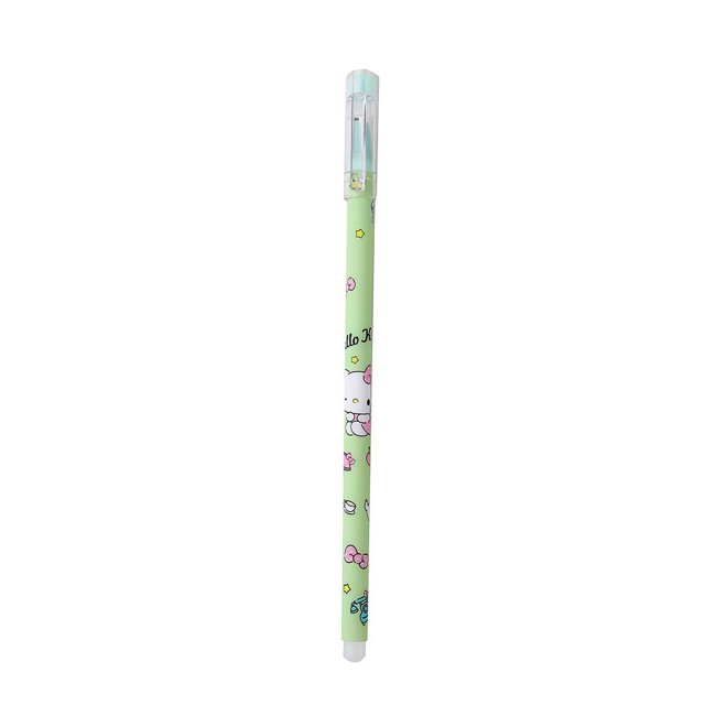 Bolígrafo de gel borrable con forma de gato, creativo, con dibujos animados, de colores vivos, para regalo de estudiantes