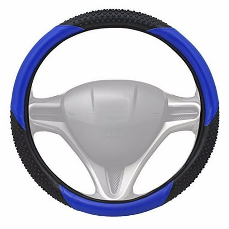 Volvo Steering Wheel Cover - Premium Slip-On Steering Wheel Cover Grip Universal Fit, Blue