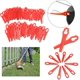 thumbnail image 3 of 100 cuchillas de corte de plástico para cortacésped de 83 mm, cortador de césped, herramienta de jardinería de repuesto (100 unidades, rojo) kaili Sencillez, 3 of 5
