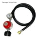 thumbnail image 3 of 4FT High Pressure Propane Regulator with Hose Adjustable Grills Connector Propane Tanks Cylinders for Household Use, 3 of 4