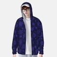 thumbnail image 2 of Balery purple flower Snowflake Men's Women's UPF 50+ Sun Protection Lightweight Hoodie Performance Long Sleeve Shirt for Fishing Running-3X-Large, 2 of 7