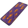 thumbnail image 7 of SKYSONIC Purple Halloween Pumpkin Kitchen Rugs 39×20 in,Non Slip Washable Cushioned Carpets Polyester AntiFatigue Comfort Porch Floor Mat Doormat Halloween Decoration, 7 of 7