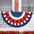 thumbnail image 1 of Merican Flag Patriotic American Non Star Spangled Banner Semi Circular Independence Day Labor Day In The United States, 1 of 5