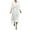 A-White, variant on ZQUUVOU Women's V Neck Wrap Dress Casual Solid Color Waitst Cincing Lace Up Irregular Long Dress A-Black