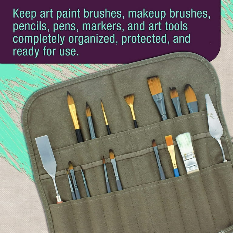 Pencil Case Art Brushes, Case Art Paint Brushes