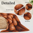 thumbnail image 3 of Basketball Body Pillow Covers, Sports Brown Basketball Soft Breathable Throw Pillow Cases with Invisible Zipper, Decorative Pillowcase Pillows Protectors for Sofa Bed Couchair 20"x54", 3 of 9