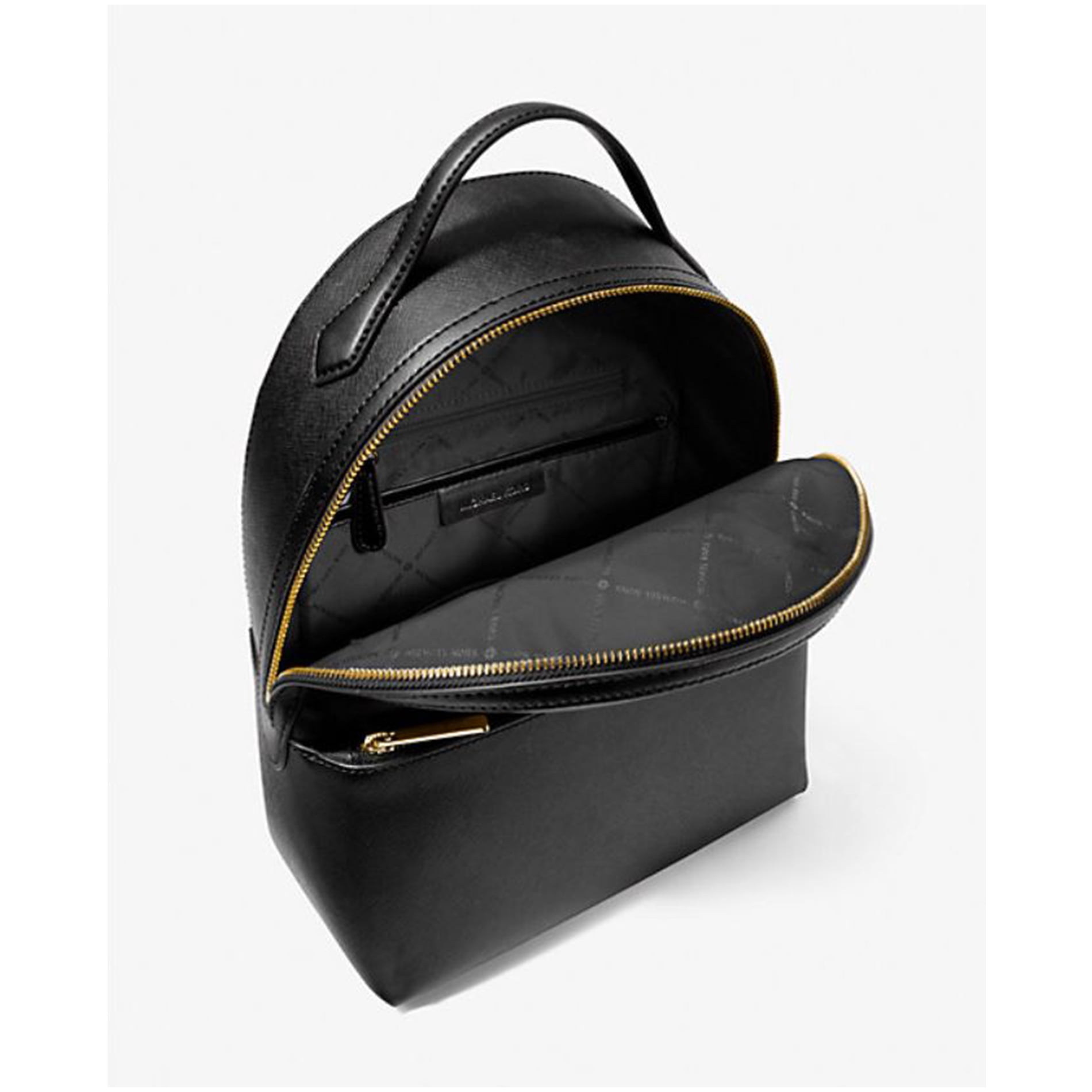 Michael Kors Womens Sheila Medium Logo Backpack (Black Leather) 35F3G6HB6L-001