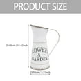 thumbnail image 2 of Piwvid Rustic Galvanized Watering Can and Decorative Pitcher, Vintage Flower Vase with Greetings, Farmhouse Jug for Living Room, Kitchen, Office (2 Sizes), 2 of 7