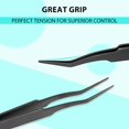 thumbnail image 3 of Lash Cluster Tweezers Lash Tweezers Eyelash Tweezers Lash Tweezers for Eyelash Extensions Lash Applicator Tool Eyelash Applicator Tool Lash Extension Tweezers for Self Use at Home(Stainless Steel), 3 of 6