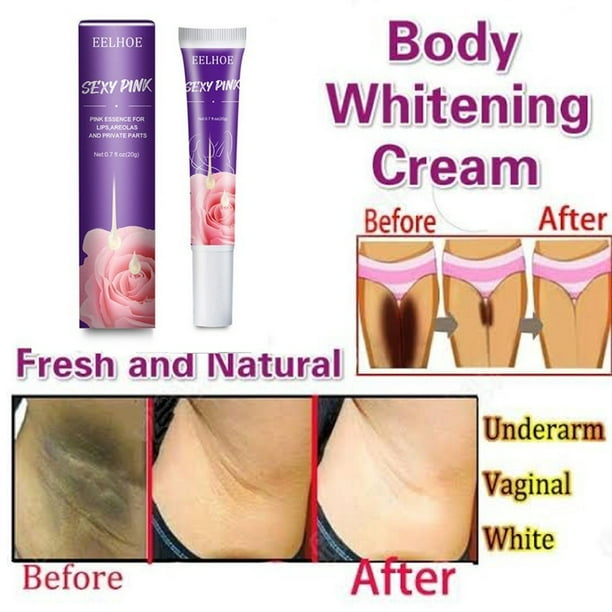 Crema blanqueadora íntima, melanina para eliminar los labios de las piernas del cuerpo