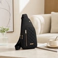 thumbnail image 3 of ROLKFUK Sling Bag for Women, Quilted Crossbody Chest Bag, Multi Pocket Oxford Shoulder Bag, 3 of 5