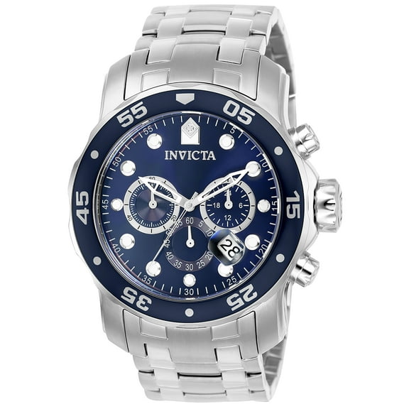 Invicta Men's 0070 Pro Diver Quartz Chronograph Blue Dial Watch