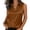 Brown, variant on Women's Satin Sleeveless Blouse, Collared V-Neck Button-Down Top with Silky Fabric, Elegant Office & Party Wear Gray L