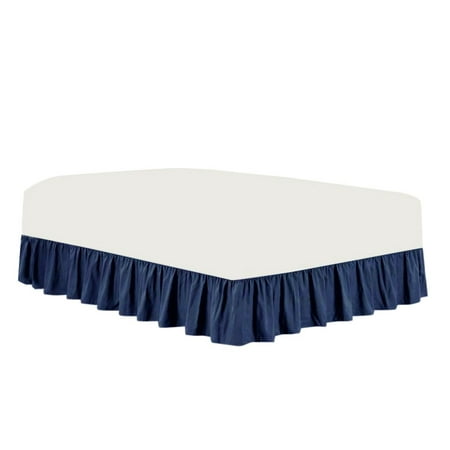 12 Inch Bed Skirt The Great American Store- Luxurious 1800 Series Brushed 100% Microfiber Easy Fit Gathered Style Ruffled Bed Skirt - 10 Inch Drop Length (Short Queen Size, Solid Royal Blue) - Covers Bed Legs & Frame ()