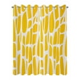 thumbnail image 2 of nqOlkjepod Outdoor Curtains for Patio Waterproof, Yellow Stained Glass Outdoor Privacy Panels Grommet, Color Block Abstract Art Blackout Outside Curtains for Porch/Cabana/Pergola 54"x108", 2 Panels, 2 of 8