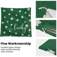 thumbnail image 6 of St Patricks Day Pillow Covers 18x18 Green Linen Gnomes Clover Printed Spring Decor St Patricks Day Decorations Cushion Covers for Home Decor, 6 of 6