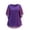 Purple-Shirts, variant on Jsaierl Chiffon Tops for Women 3/4 Sleeve Plus Size Crew Neck Shirts Cute Solid Ladies Blouses Soft Holiday T-shirts Top XL-5XL