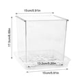 thumbnail image 6 of Flowerpot Acrylic Transparent Orchid Planter Breathable Hydrophobic Bottom Drainage Plant Pot Tuber Growth Planter, 6 of 8