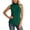 Green, variant on HUANBAI Women‘s Ribbed High Neck Sleeveless Tank Top Stretch Soft Comfort Fit Wear Solid Color Basic Shirt Basic Sleeveless Tank Tops