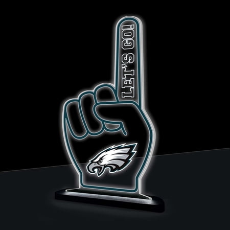 Philadelphia Eagles 10 LED Tabletop Foam Finger Desklite Sign