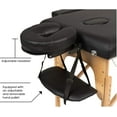 thumbnail image 2 of FDW Table de Massage Lit de Massage 84 Pouces de Long Portable 2 Pliages avec Hauteur Réglable pour le Visage, Noir, 2 of 5