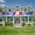 thumbnail image 5 of LUUFILx Hockey Game Banner Rink Backdrop Outdoor Sports Background Ice Event Party Supplies Winter Decorations Indoor Stadium Tournament Photography Props, 5 of 8