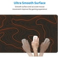 thumbnail image 5 of Large Gaming Mouse Pad, Topographic XL Mousepad with Stitched, Long Non-Slip Base Keyboard Mat, Waterproof Full Desk Mat for Computer and Laptop for Women, (Orange Black, 31.5 * 11.8 in), 5 of 6