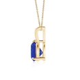 thumbnail image 2 of ANGARA Natural Claw-Set Trillion 1.2 ct Tanzanite V-Bale Pendant in 14K Yellow Gold for Women (Size-7mm) | December Birthstone, Anniversary, Jewelry Gift for Women | Natural Tanzanite Necklace, 2 of 9