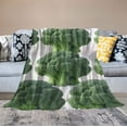 thumbnail image 2 of Nawypu Broccoli Blanket for Pet Dog Cat Funny Novelty Realistic Food Vagetable Botanical Throw Blankets Green Nap Bed Blanket Soft Lightweight Home Room Sofa Couch Office XS, 2 of 6