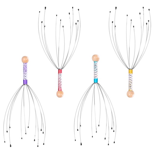 4Pack Scalp Massager Tool for a Rejuvenating Head Hair Scratcher