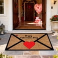 thumbnail image 2 of fsxdhpcsgfc Envelope Design Heart Shaped Area Rug For Valentine's Day Anniversary Wedding Bedroom Soft Floor Mat Throw Blanket Merry Home Soft Living Room Area Rug Fuzzy Throws And Blankets for Sofa, 2 of 6