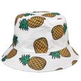 thumbnail image 2 of Women Reversible Bucket Hat Summer Travel Lightweight Foldable Beach Outdoor Hat - White Pineapple, 2 of 5