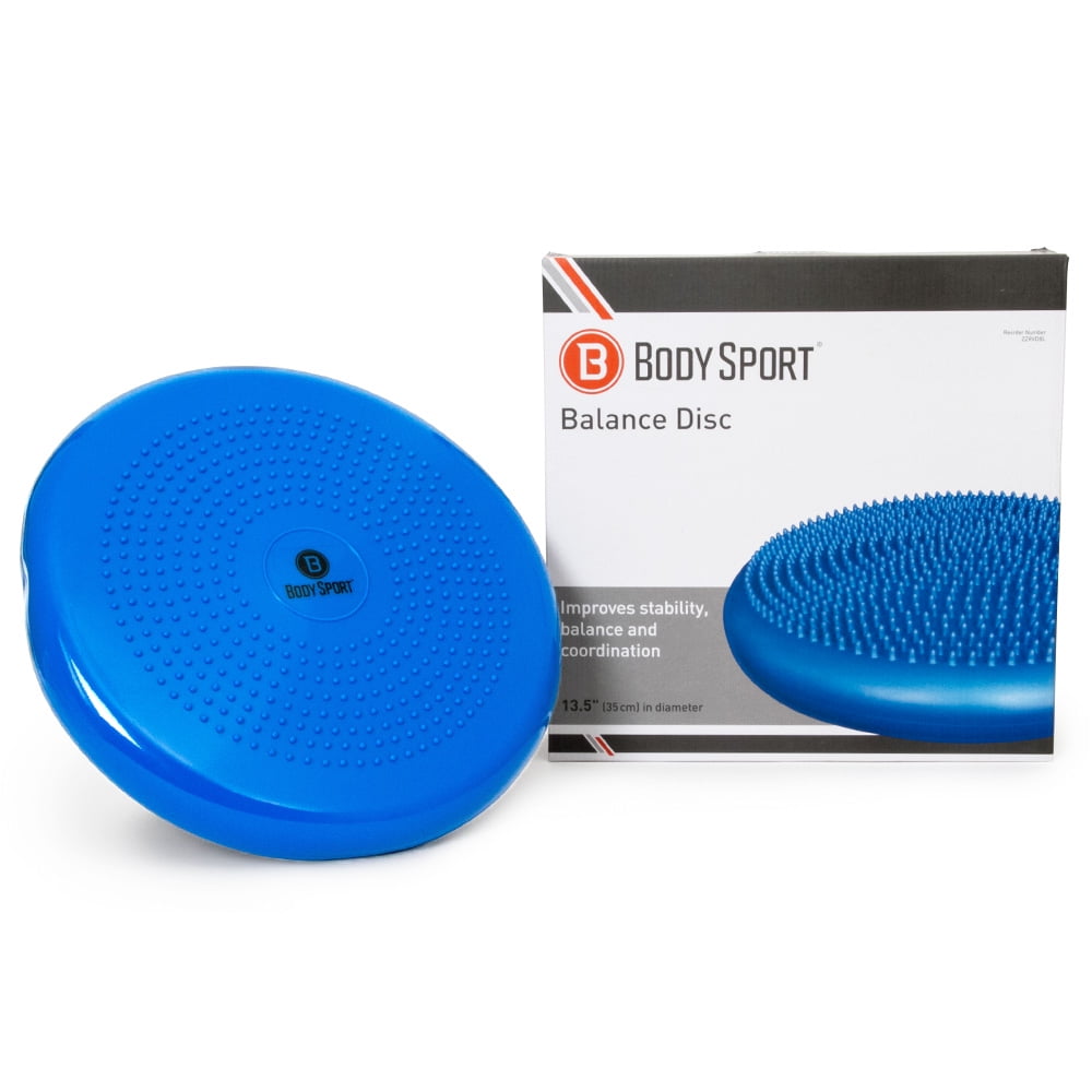 Body Sport Non-Slip Balance Disc for Balance and Strength Training – Perfect for Every Fitness Level, Beginner to Advanced – Multipurpose, Height Adjustable Dynamic Cushion for Major Muscle