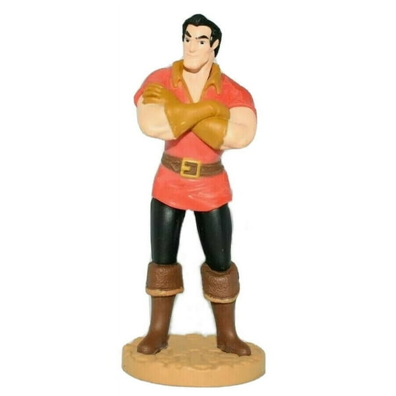 Beauty & The Beast 4" Gaston PVC Cake Topper Disney Villain Figure Figurine New