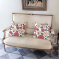 thumbnail image 6 of Vintage Floral Throw Pillow Covers 18x18 Inch Pink Flower Antique Rose Outdoor Summer Spring Decorations Decorative Throw Pillows Cases Set of 2 for Home Living Room Couch Decor, 6 of 6