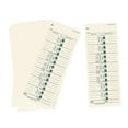 thumbnail image 3 of Rongfmy 50 Pieces Time Cards Office Supplies Overtime Calculation Clock in Timecards, 3 of 9
