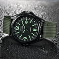 thumbnail image 6 of NovaStitch Men‘s Canvas Strap Watch with Luminous Dial Markers, Casual Analog Wristwatch for Daily Wear, Outdoor Sport Wrist Watch for Men - Blue, 6 of 8