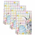 thumbnail image 2 of Easter Bunny Kitchen Towels Set of 3, Blue Easter Eggs Spring Floral Colorful Plaid Absorbent Dish Towels for Kitchen, Microfiber Hand Towel, Quick Drying Tea Towel for Cleaning Decorative Dishcloths, 2 of 7