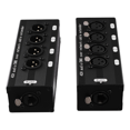 thumbnail image 3 of 2 Pair 4 Channel XLR/ Audio RJ45 Ethernet Extender XLR Extender Transceiver for Live Stage, Audio Recording Studio, 3 of 8