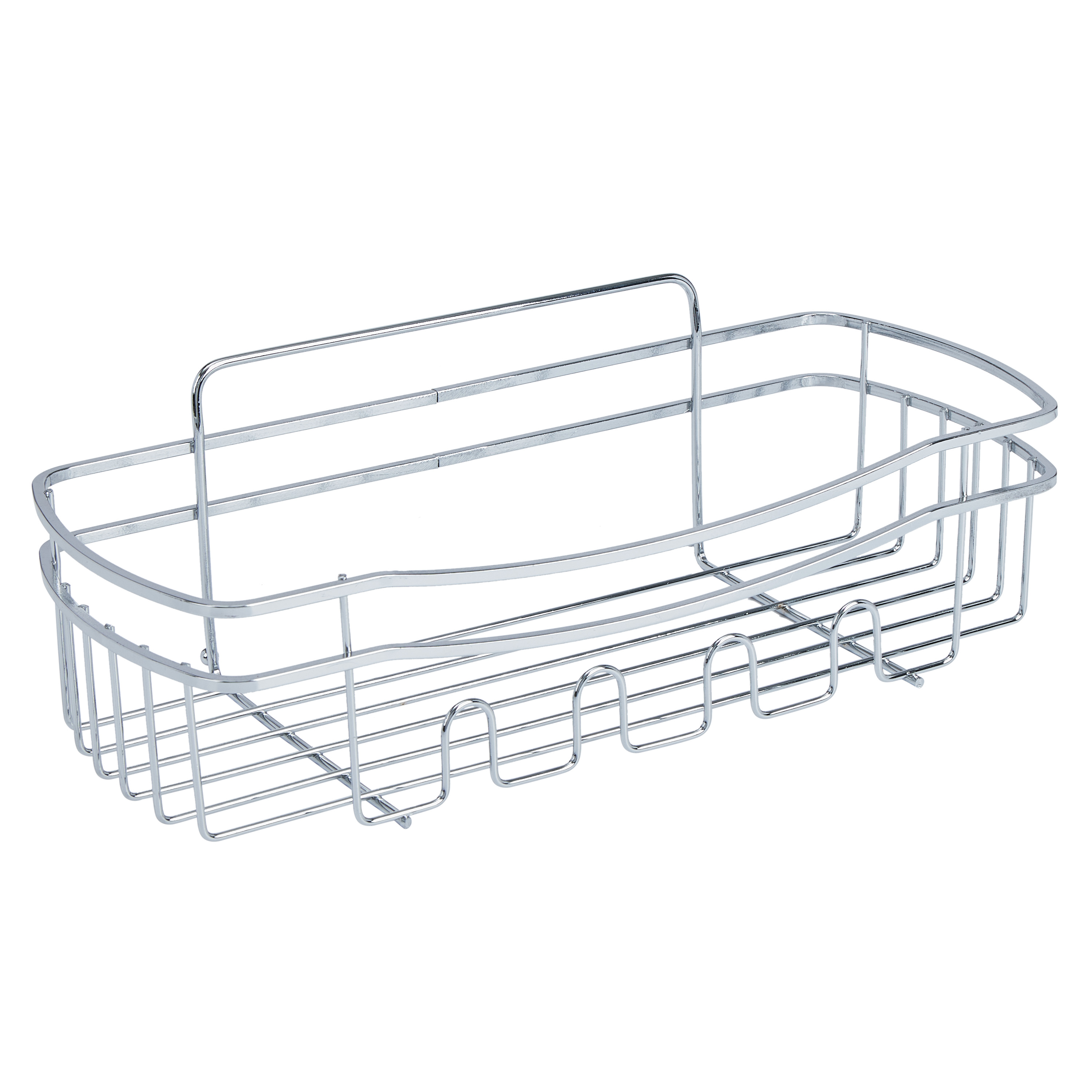 Bath Bliss 5 Piece Adhesive Shower Caddy Organizer in Chrome