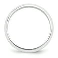 thumbnail image 2 of Platinum 5mm Half-Round Featherweight Band Ring Size 6.5, 2 of 7