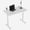 White, variant on Indoor 1-Piece Hand Crank Adjustable Height Desk Double Column Support