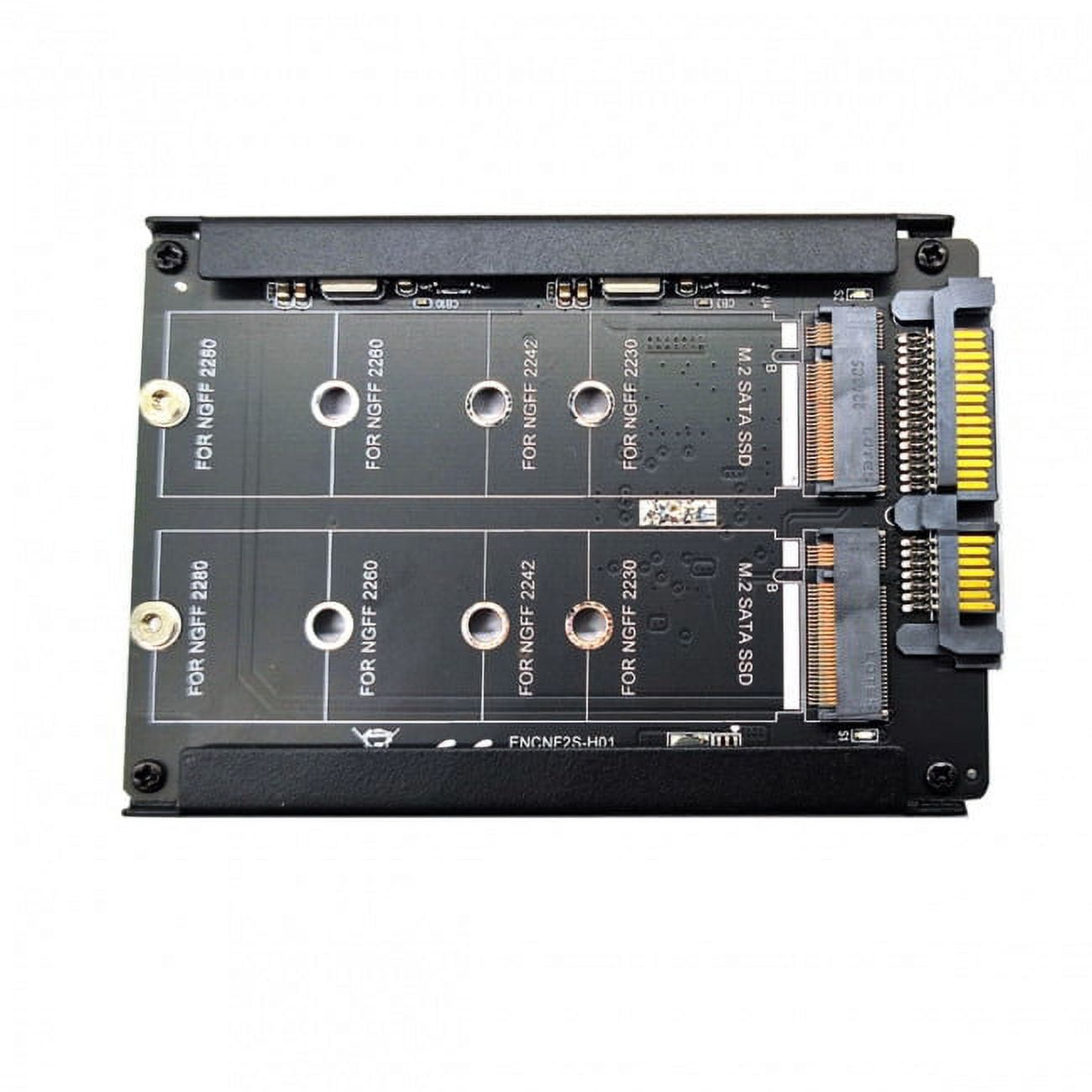 JSER Dual NGFF B+M Key M.2 SSD Card JOBD Raid0 Span Bridge to 2.5inch SATA Combo HDD Disk Drive Enclosure