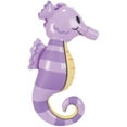 thumbnail image 2 of 24" Purple Inflatable Hawaiian Luau Tropical Sea Life Sea Horse Decoration, 2 of 2