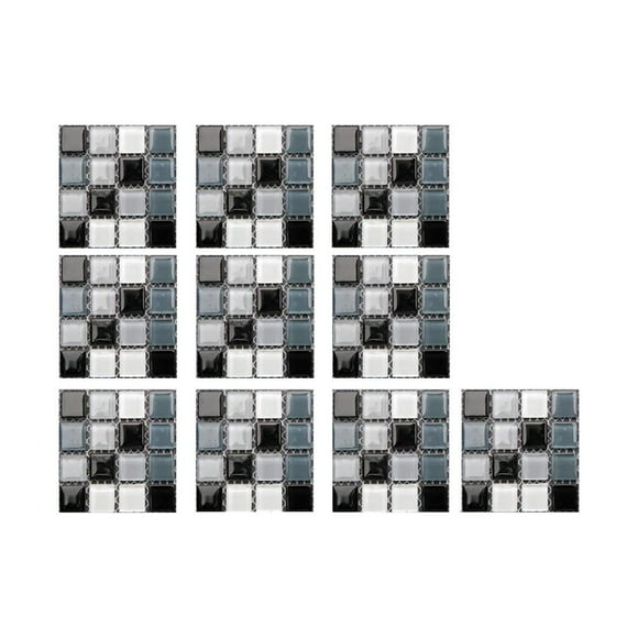 30pcs Peel and Stick Tiles, 10x10cm, PVC, Oil Proof, Removable Backsplash Wallpaper for Kitchen, Bathroom