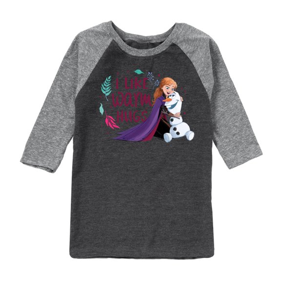 Frozen 2 - I Like Warm Hugs - Toddler And Youth Raglan Graphic T-Shirt