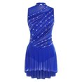 thumbnail image 3 of iiniim Lyrical Dance for Women Rhinestone Figure Skating Dresses Sleeveless Ballet Dancewear Royal Blue L, 3 of 7