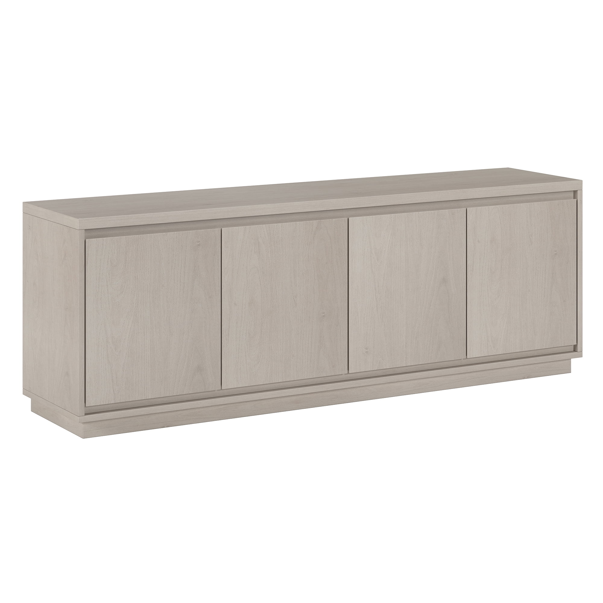 Evelyn&Zoe Presque Rectangular TV Stand for TV's up to 75", Alder White