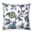 thumbnail image 1 of Pillow Perfect Coussin de Sol Auretta Paon, 24,5 Pouces, Gris, 1 of 1