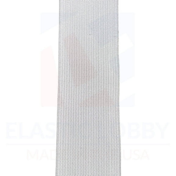 1.75" (44mm) White Knitted Elastic - US Made - 5 yards